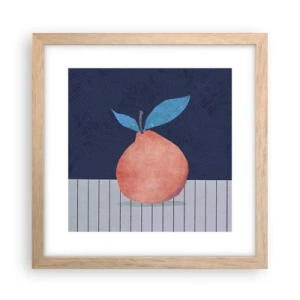 Poster in einem Rahmen aus heller Eiche - Konvexität und Ebene - 30x30 cm