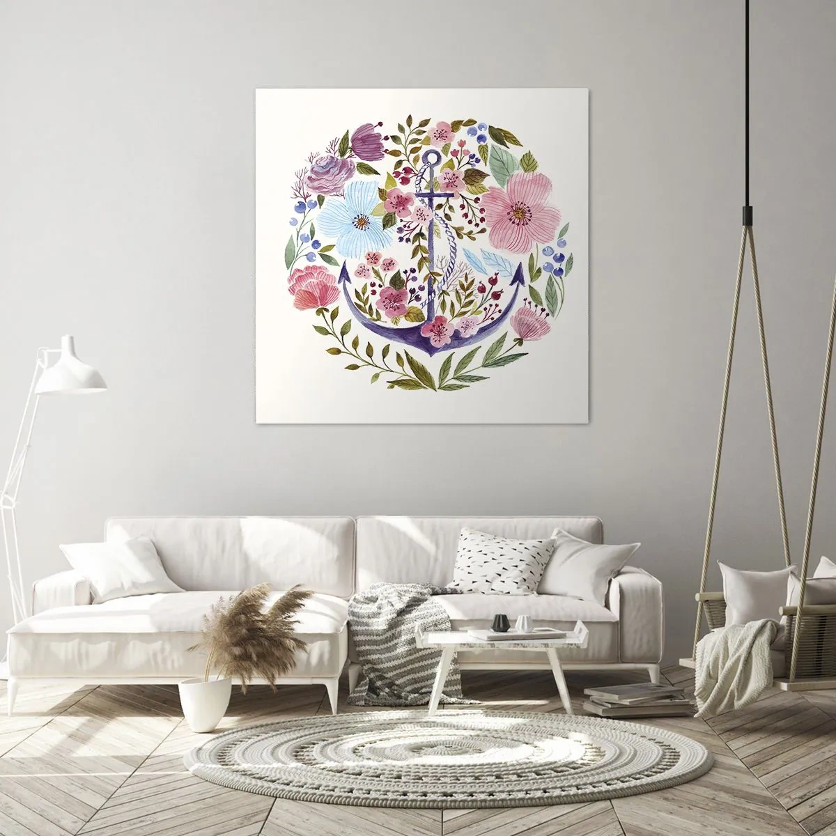 Bild auf Leinwand - Leinwandbild - Guter Traum eines Seemanns - 40x40 cm