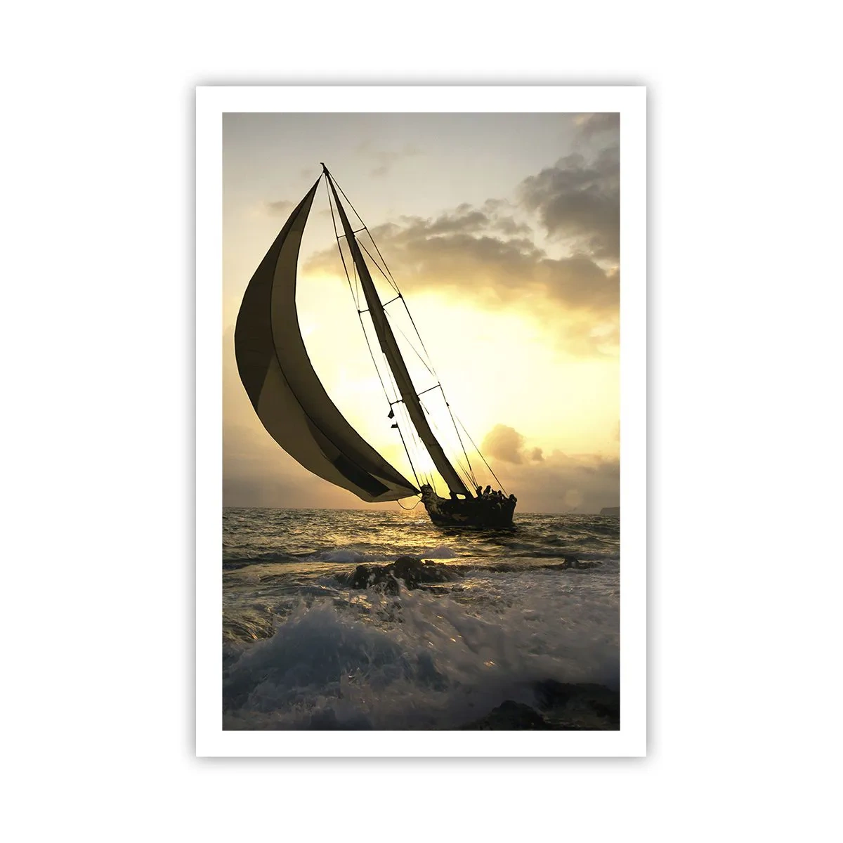 Poster - Mit dem Wind und gegen den Wind - 61x91 cm