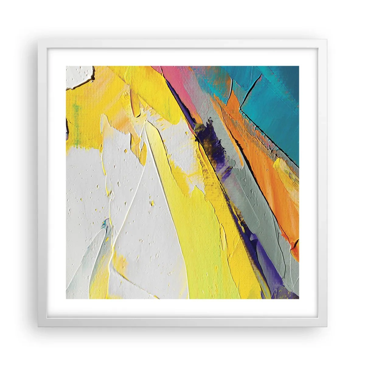 Poster in einem weißen Rahmen - Die Anatomie des Lichts - 50x50 cm