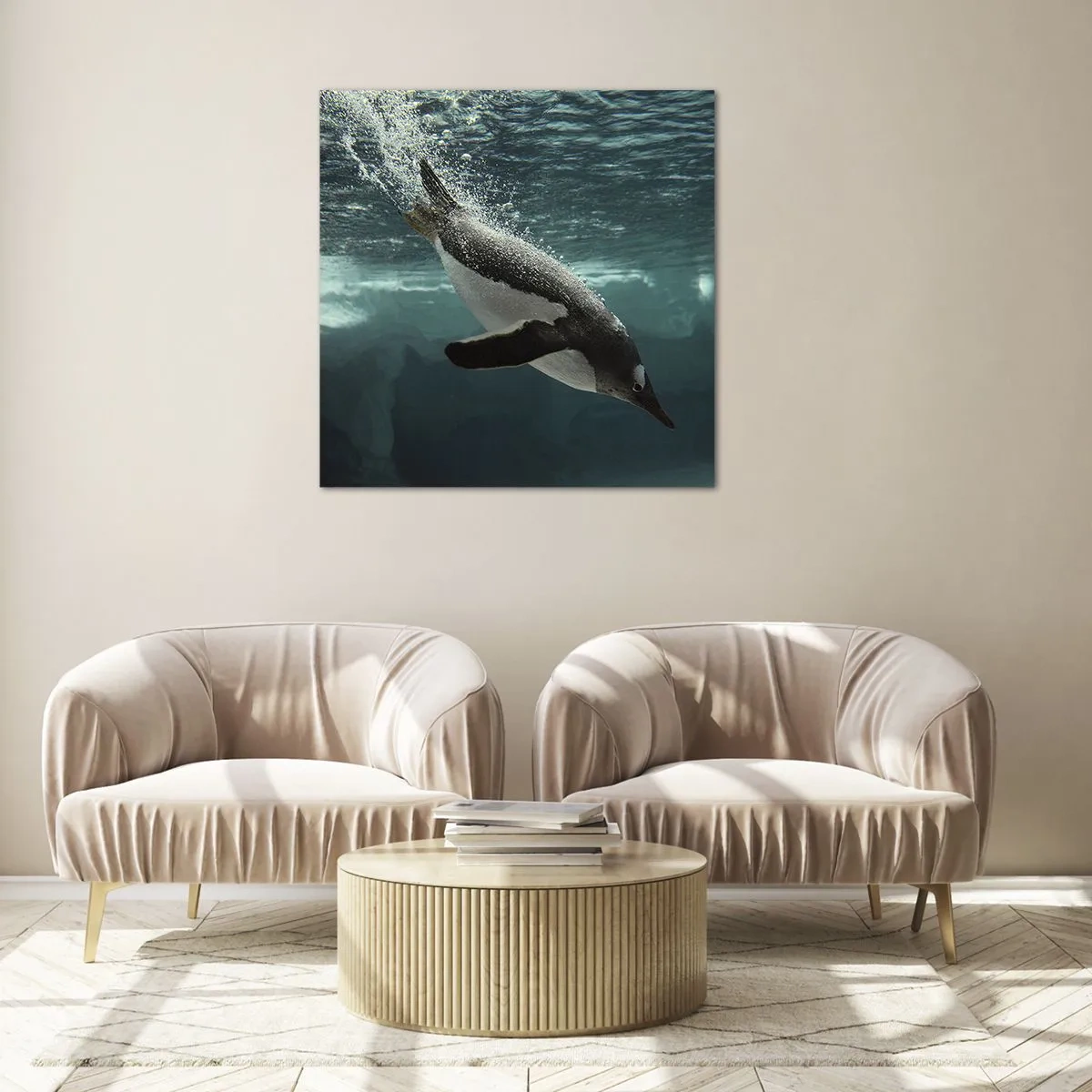 Glasbild - Bild auf glas - Willkommen in meiner Welt - 60x60 cm