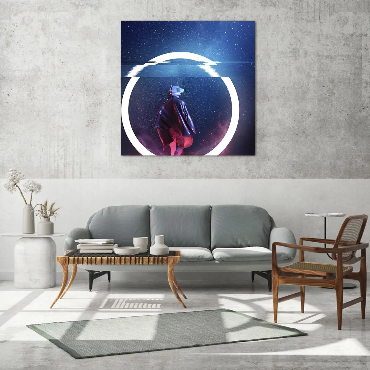 Glasbild - Bild auf glas - Zwischen den Welten - 60x60 cm