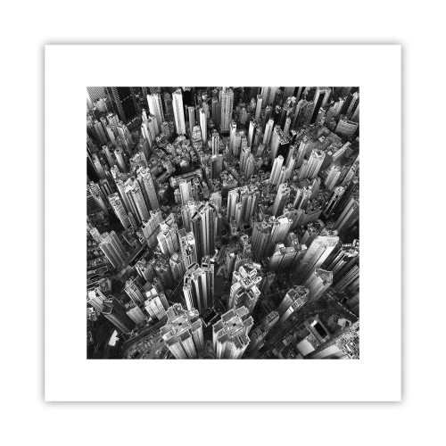 Poster - Immer höher und höher - 30x30 cm