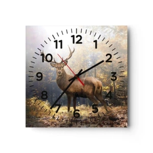 Wanduhr - Glasuhr - In voller Majestät - 40x40 cm
