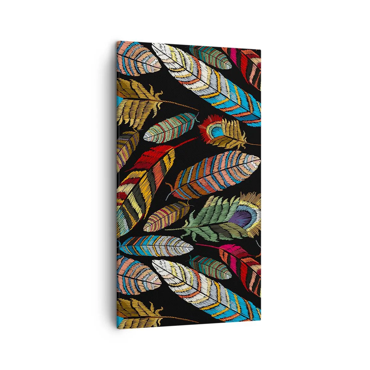 Bild auf Leinwand - Leinwandbild - Der Vogelkarneval - 45x80 cm