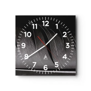 Wanduhr - Glasuhr - Stift – ein wunderbares Design - 30x30 cm