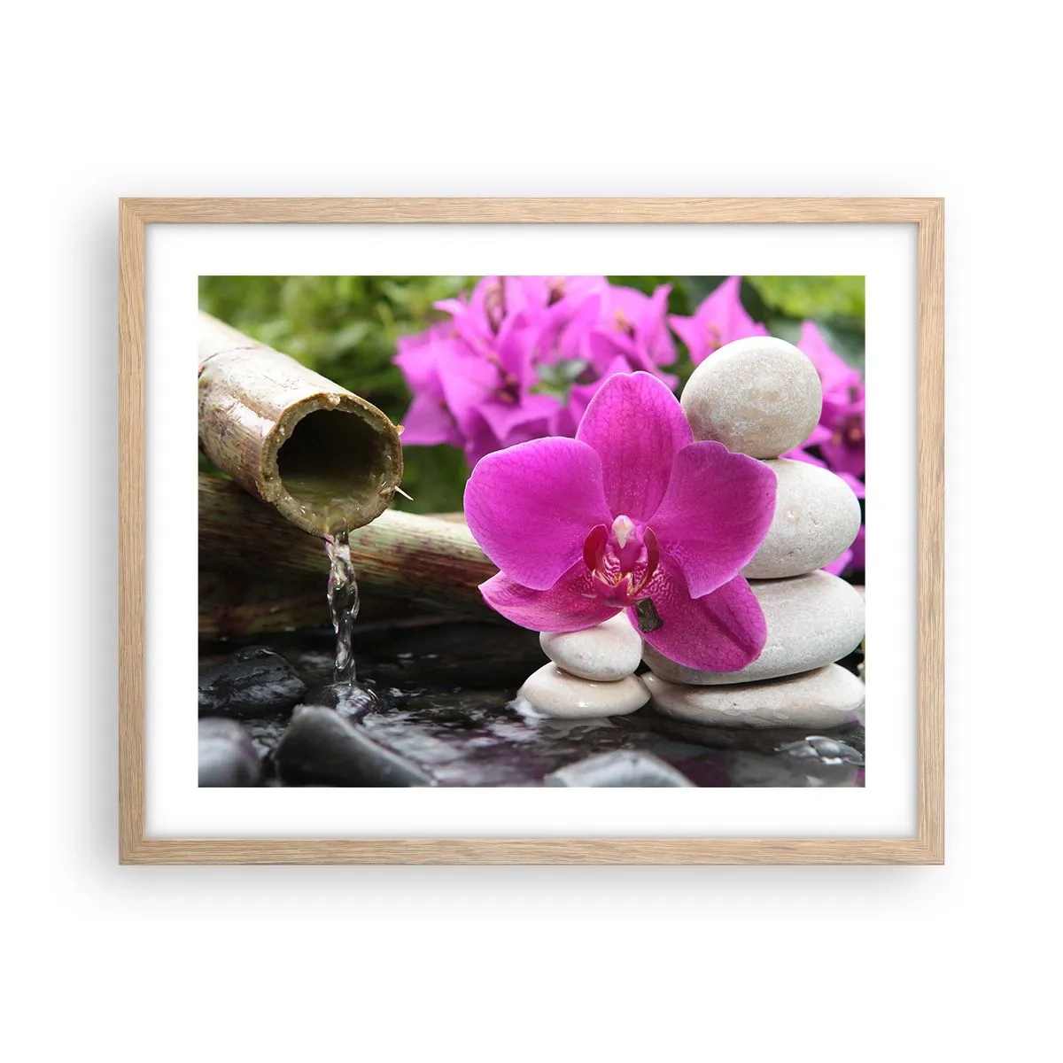 Poster in einem Rahmen aus heller Eiche - Du ruhst dich schon aus - 50x40 cm