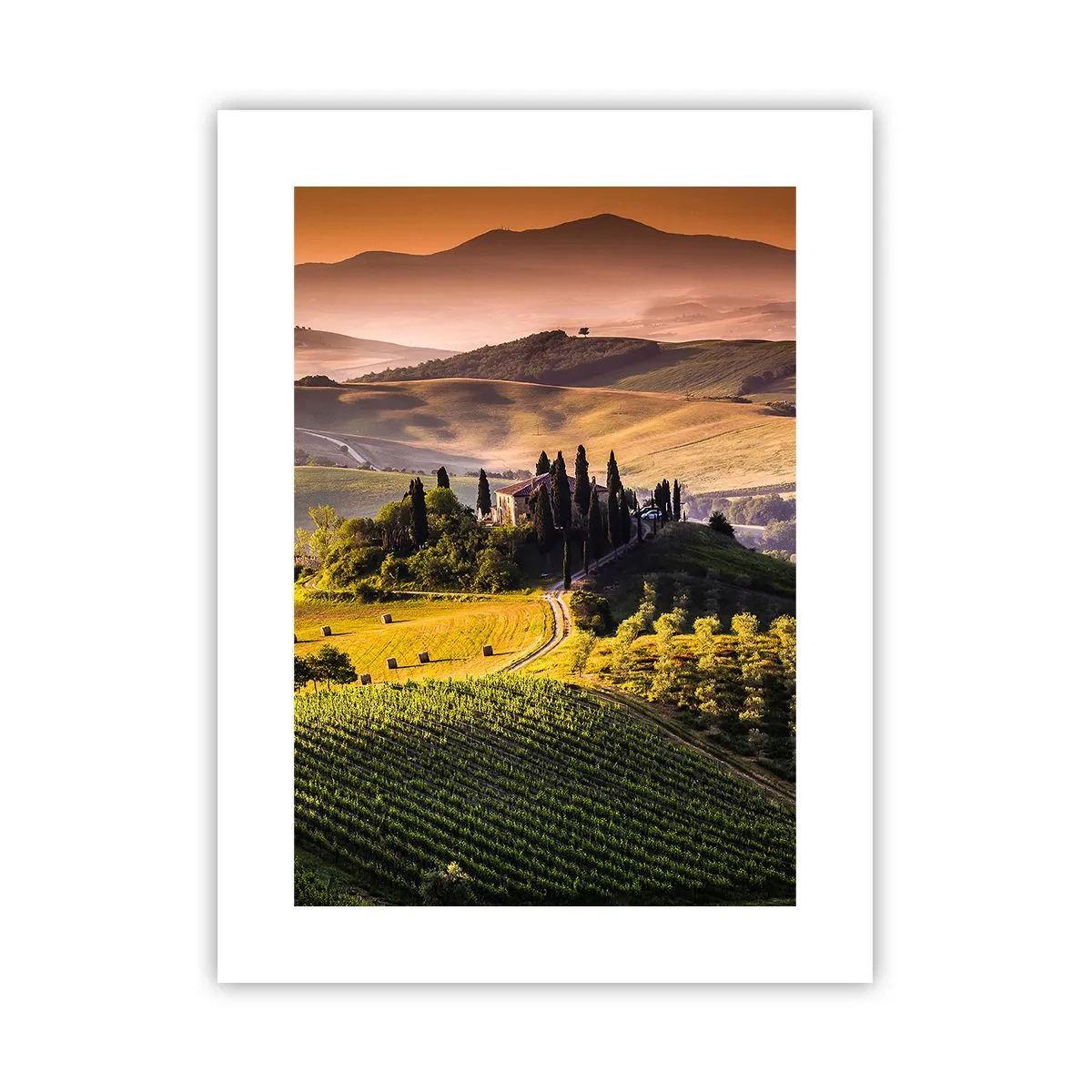 Poster - Arkadien - die toskanische Landschaft - 30x40 cm