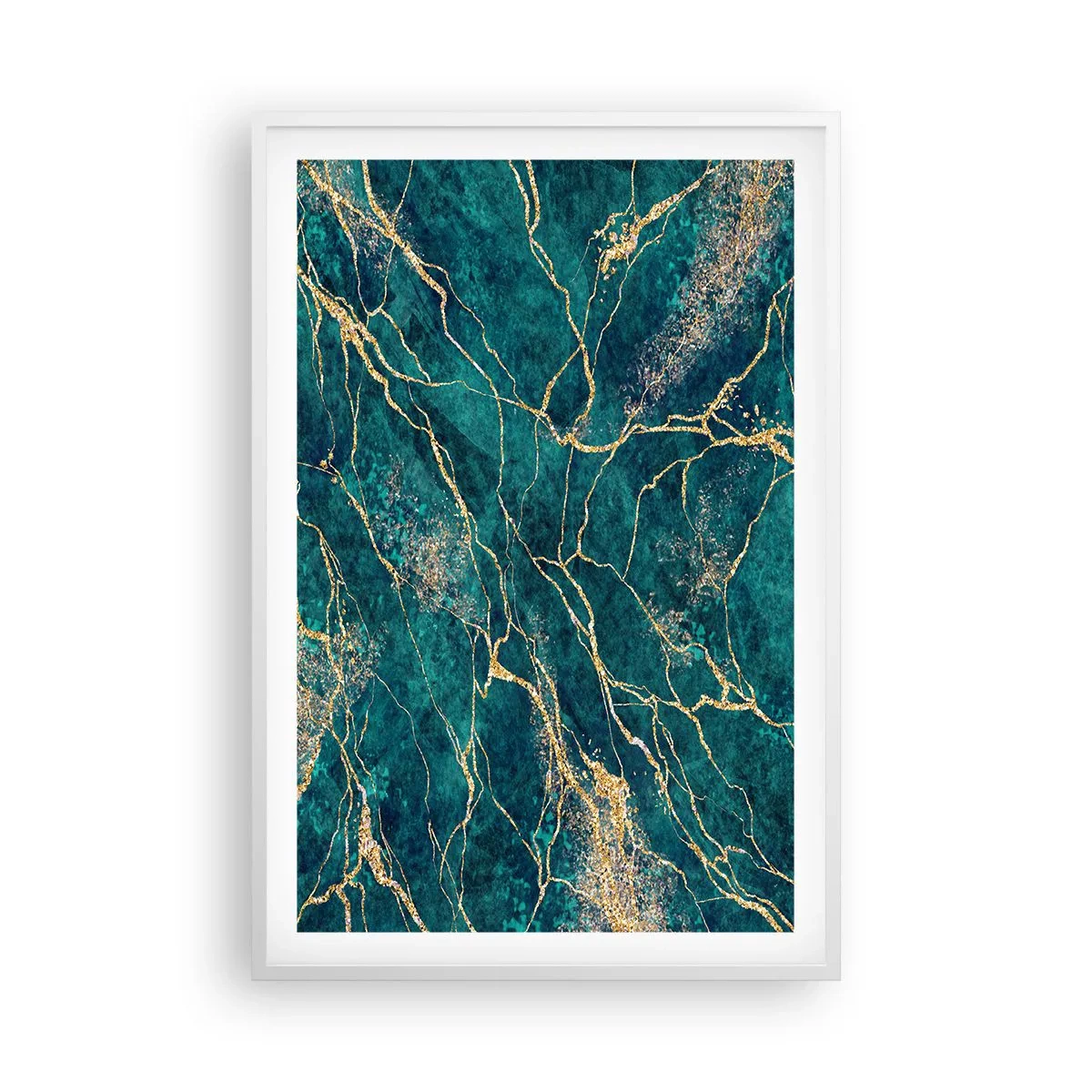 Poster in einem weißen Rahmen - Goldmine - 61x91 cm