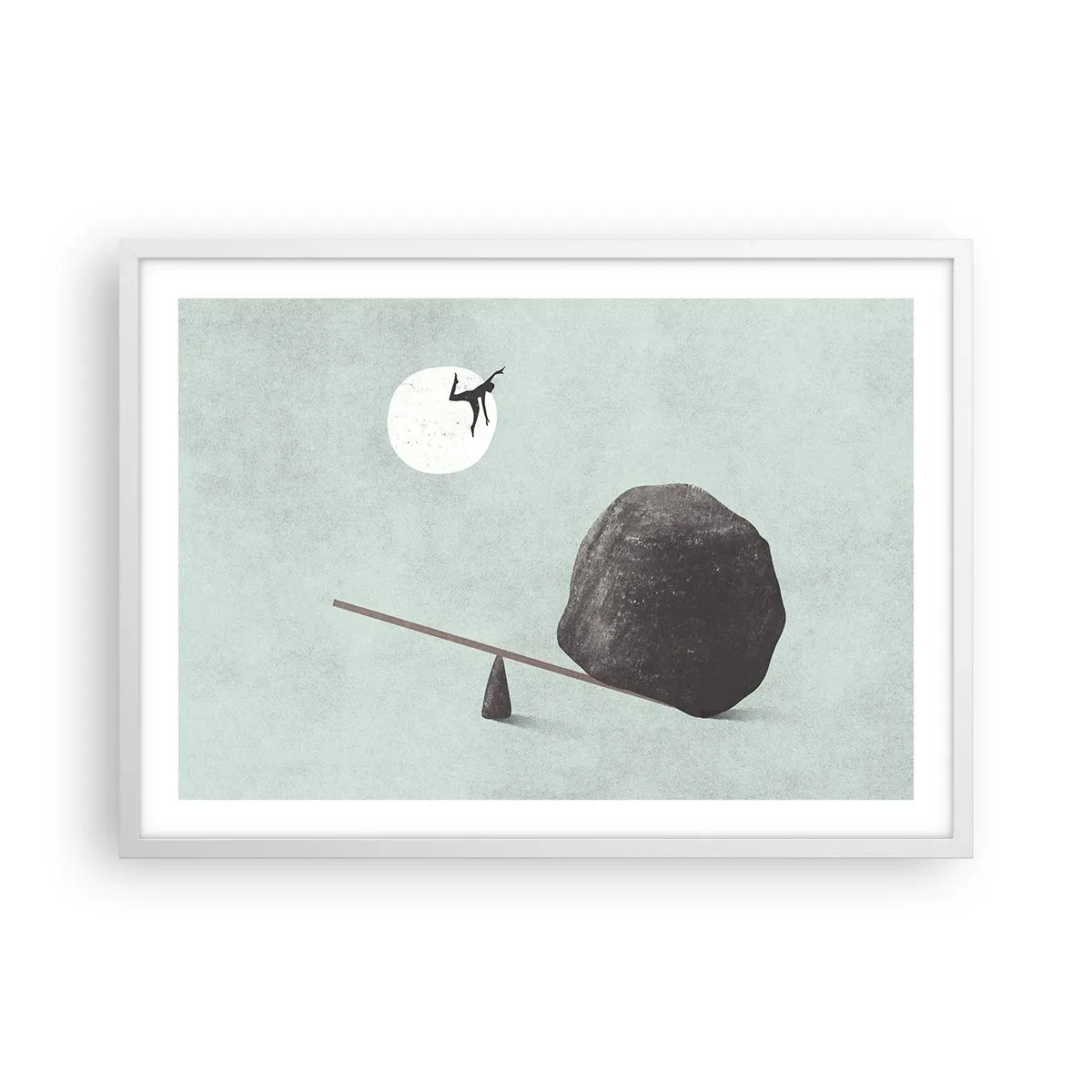 Poster in einem weißen Rahmen - Erfüllte Träume - 70x50 cm