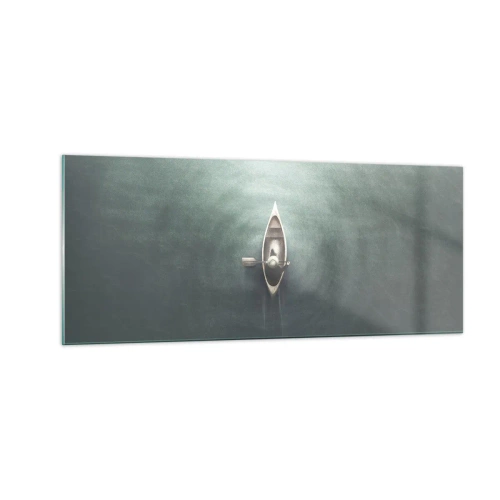 Glasbild - Bild auf glas - Durch den Mondsee - 100x40 cm