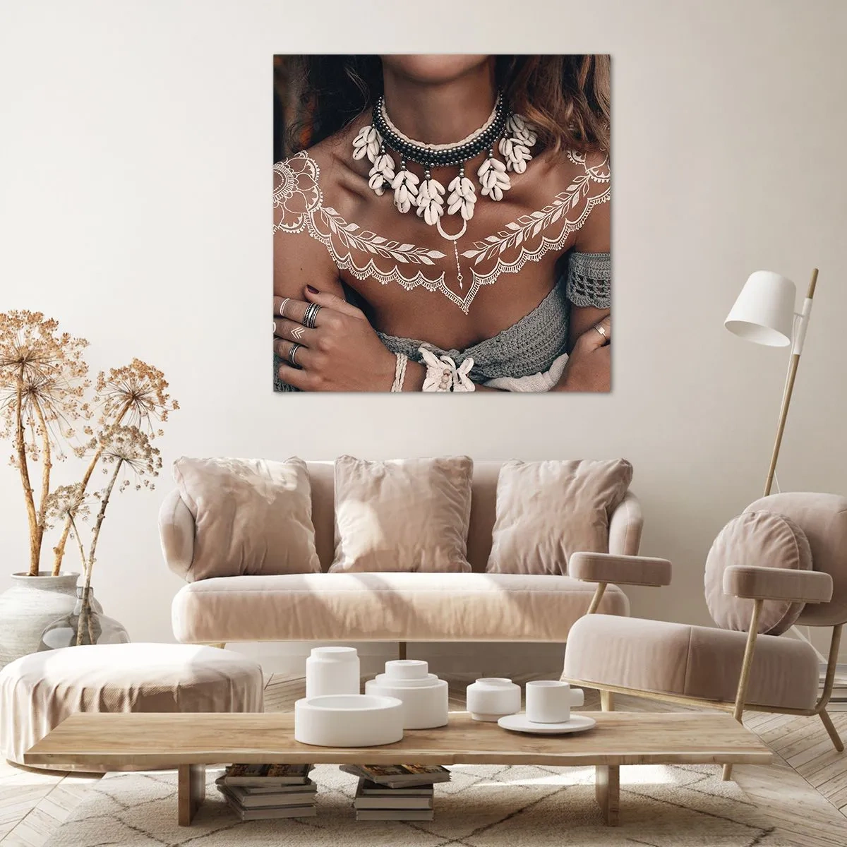 Bild auf Leinwand - Leinwandbild - Talismane, Rituale der Weiblichkeit - 60x60 cm