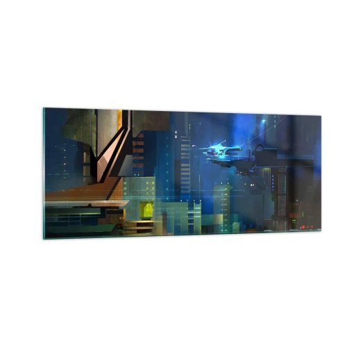 Glasbild - Bild auf glas - In naher Zukunft - 100x40 cm