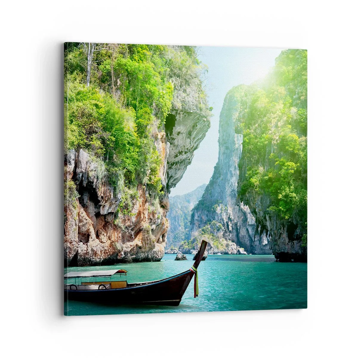 Bild auf Leinwand - Leinwandbild - Eine Einladung zu einer exotischen Reise - 70x70 cm
