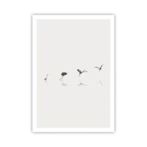 Poster - Vier einfache Schritte - 70x100 cm