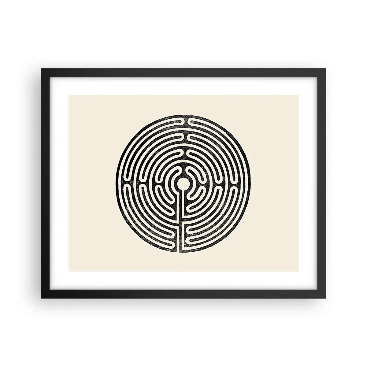 Poster in einem schwarzem Rahmen - Geheimnisvolle Ordnung - 50x40 cm