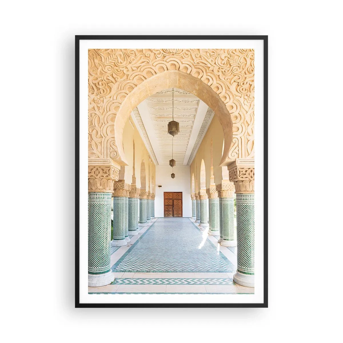 Poster in einem schwarzem Rahmen - Aus den Geschichten von Scheherazade - 70x100 cm