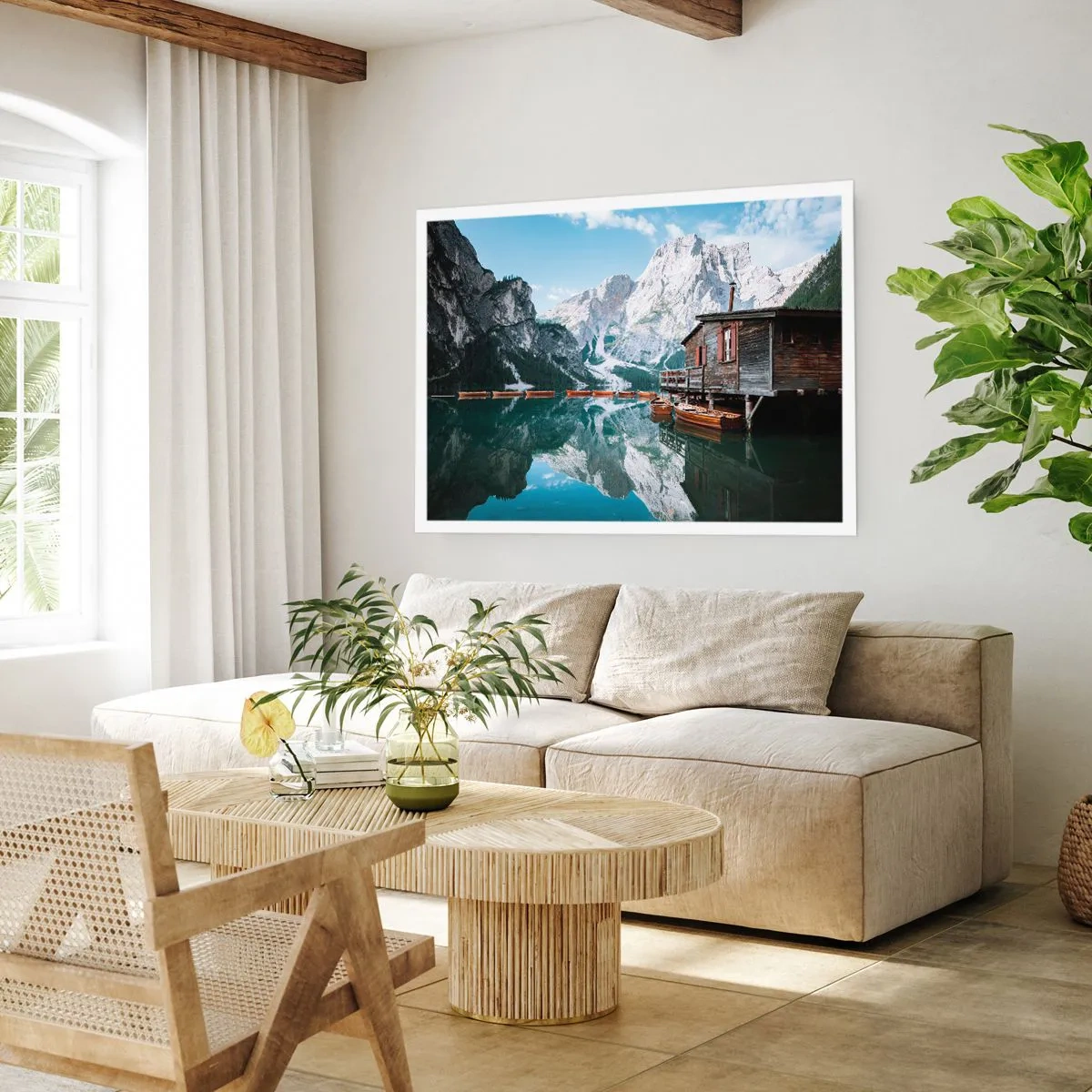 Poster - Kristallklarer Bergmorgen - 40x30 cm