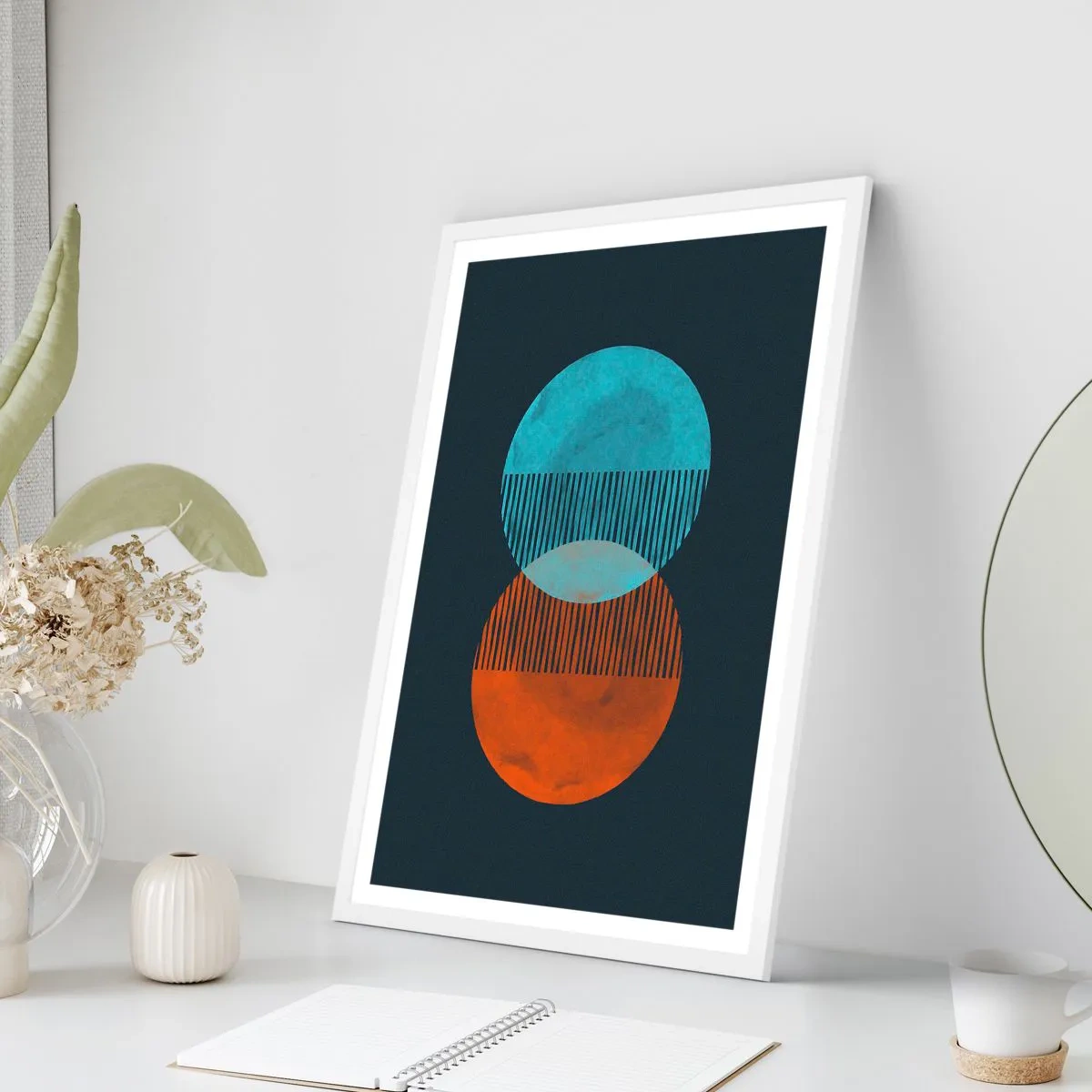 Poster in einem weißen Rahmen - Astronomische Fantasie - 40x50 cm