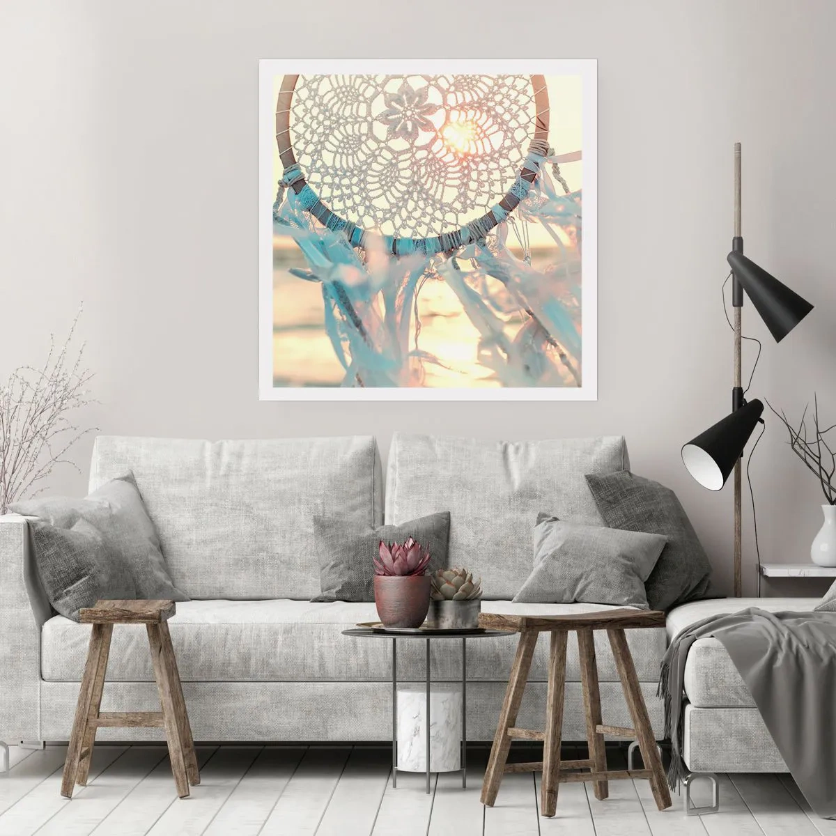 Poster - Totem aus Spitze - 60x60 cm