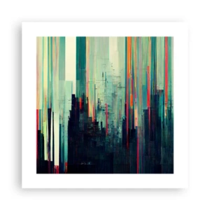 Poster - Futuristische Stadt - 40x40 cm