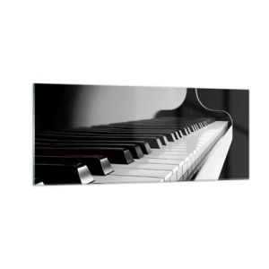 Glasbild - Bild auf glas - Harmonie von Formen und Farben - 100x40 cm