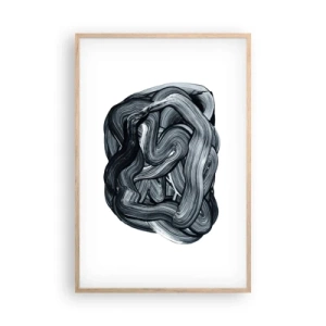 Poster in einem Rahmen aus heller Eiche - Es ist nicht so einfach - 61x91 cm