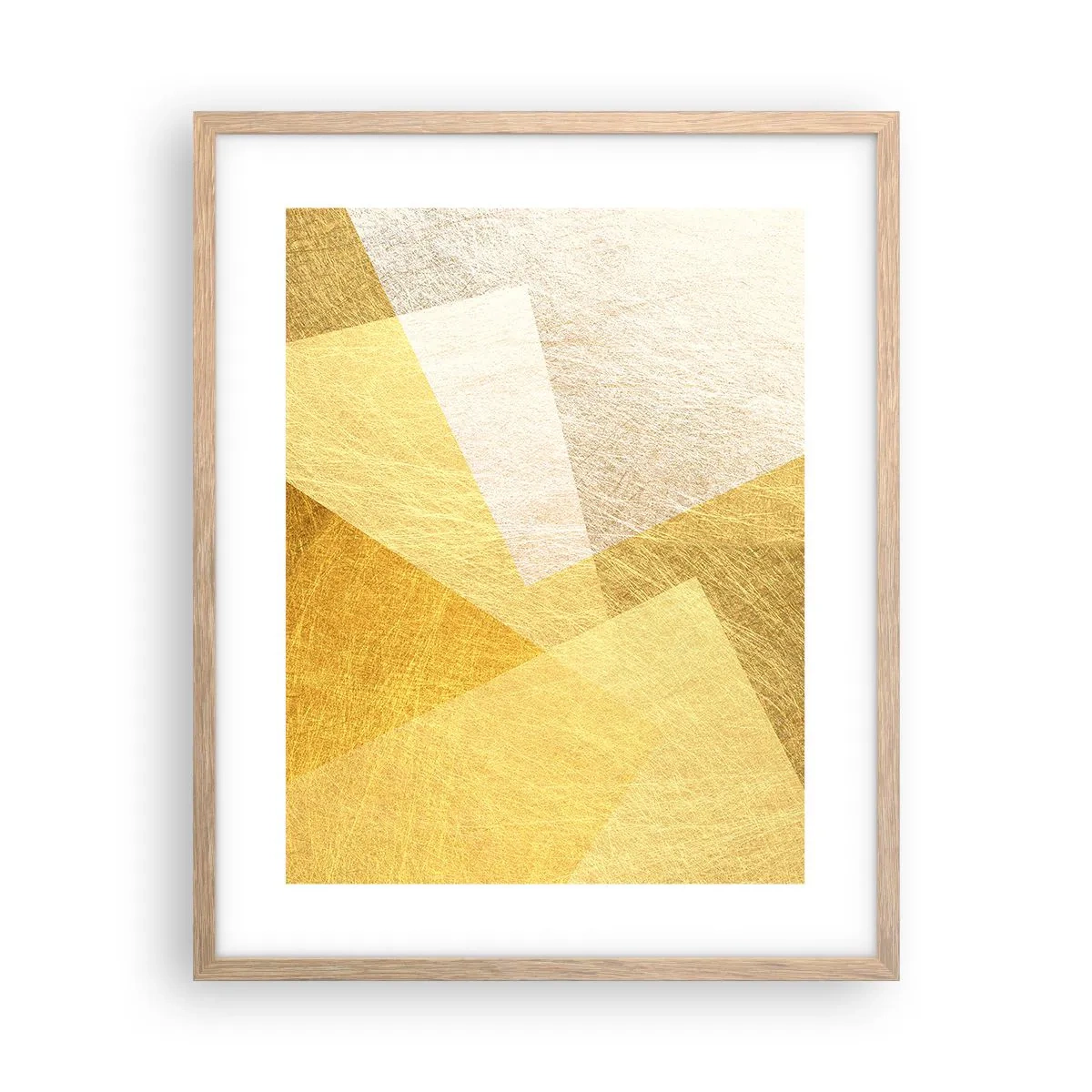 Poster in einem Rahmen aus heller Eiche - Geometriewetter - 40x50 cm