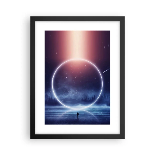 Poster in einem schwarzem Rahmen - Sie sind schon da ... - 30x40 cm