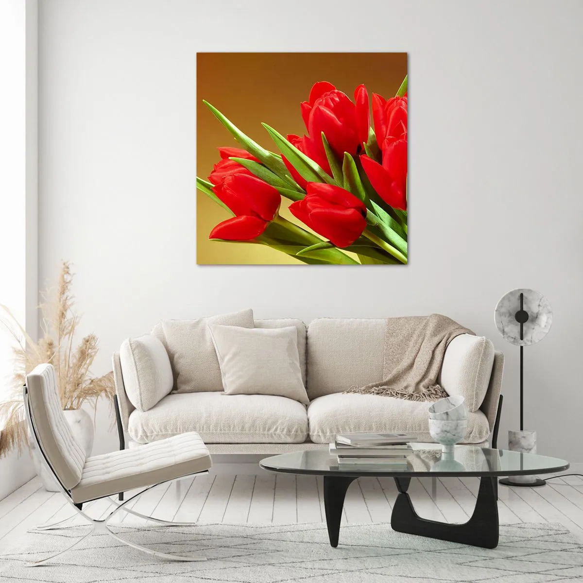 Glasbild - Bild auf glas - Ein Haufen Frühlingsfreude - 70x70 cm