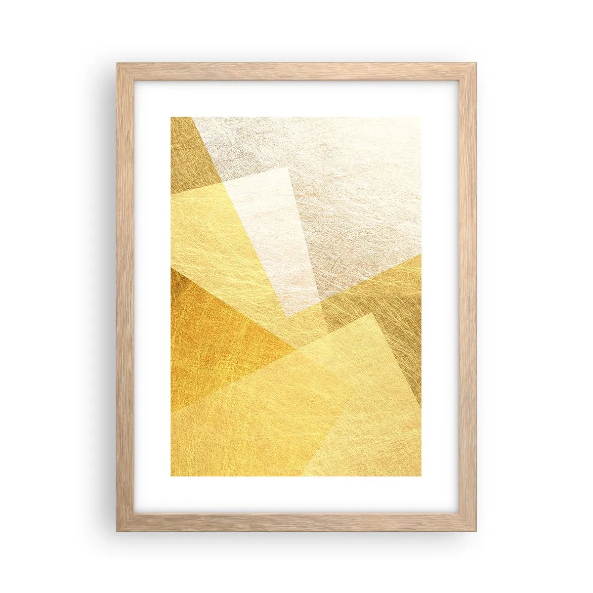Poster in einem Rahmen aus heller Eiche - Geometriewetter - 30x40 cm
