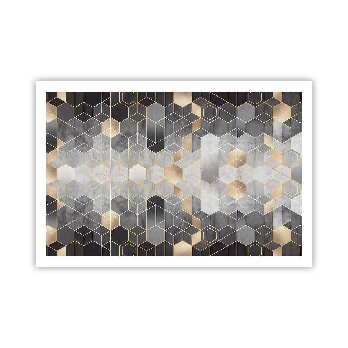 Poster - Diamant-Komposition - 91x61 cm