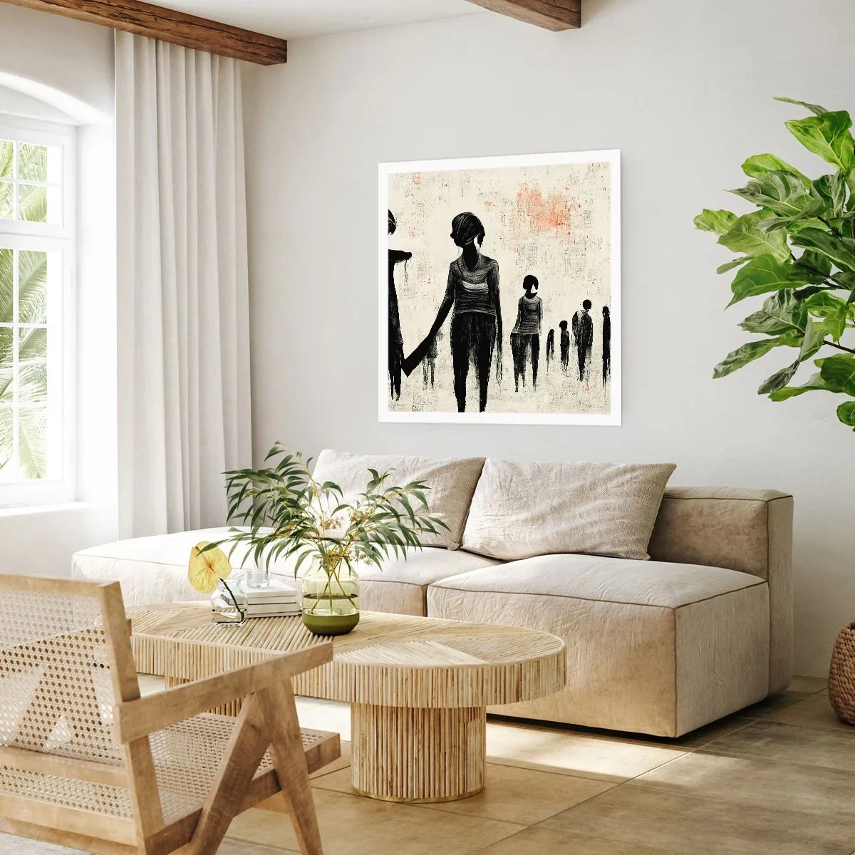 Poster - Gegen die Einsamkeit - 30x30 cm