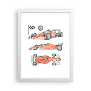 Poster in einem weißen Rahmen - Dem Traum folgen - 30x40 cm