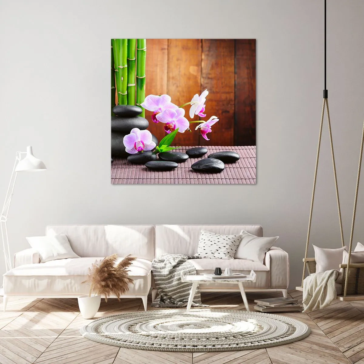Bild auf Leinwand - Leinwandbild - Treffen Sie die Freuden des Ostens - 70x70 cm