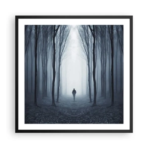 Poster in einem schwarzem Rahmen - Alles einfach und übersichtlich - 60x60 cm