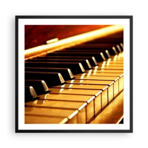 Poster in einem schwarzem Rahmen - Endlose Möglichkeiten - 60x60 cm