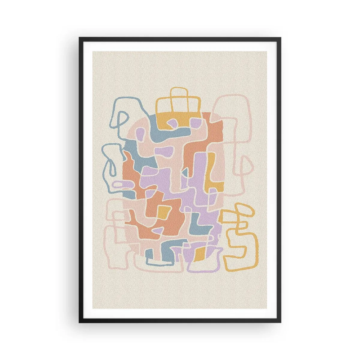Poster in einem schwarzem Rahmen - Labyrinth – ein freudiges Abenteuer - 70x100 cm
