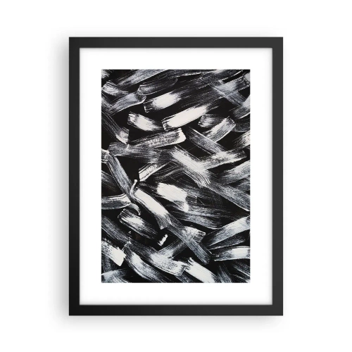Poster in einem schwarzem Rahmen - Abstraktion im industriellen Geist - 30x40 cm