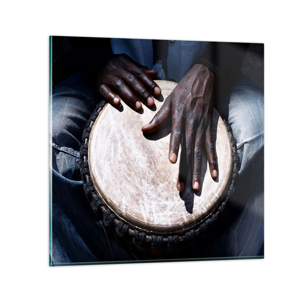 Glasbild - Bild auf glas - Lebe in deinem eigenen Rhythmus - 40x40 cm