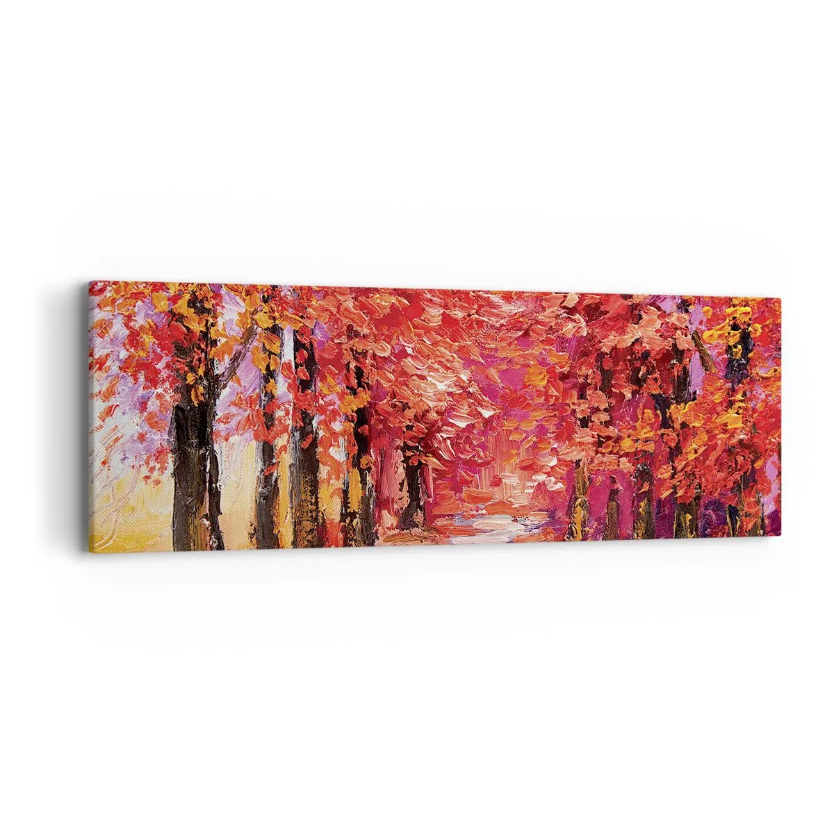 Bild auf Leinwand - Leinwandbild - Herbstlicher Eindruck - 90x30 cm