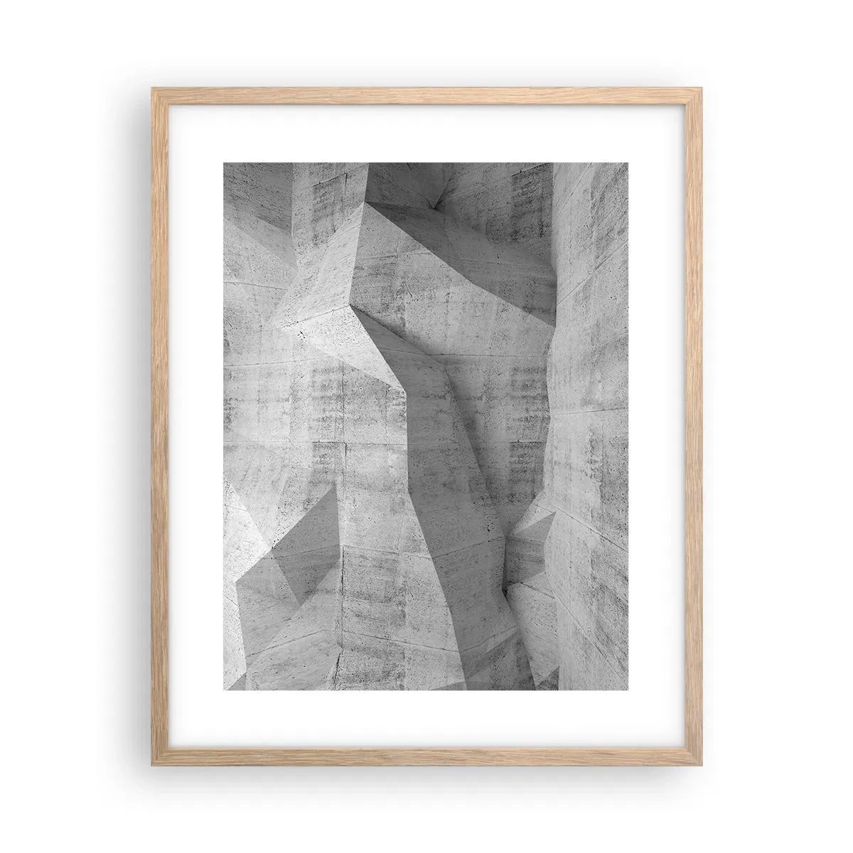 Poster in einem Rahmen aus heller Eiche - Eine echte Herausforderung - 40x50 cm