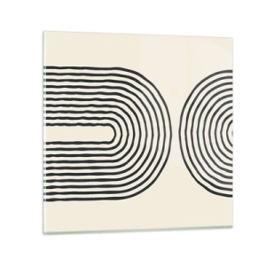 Glasbild - Bild auf glas - In einem Moment ... - 40x40 cm