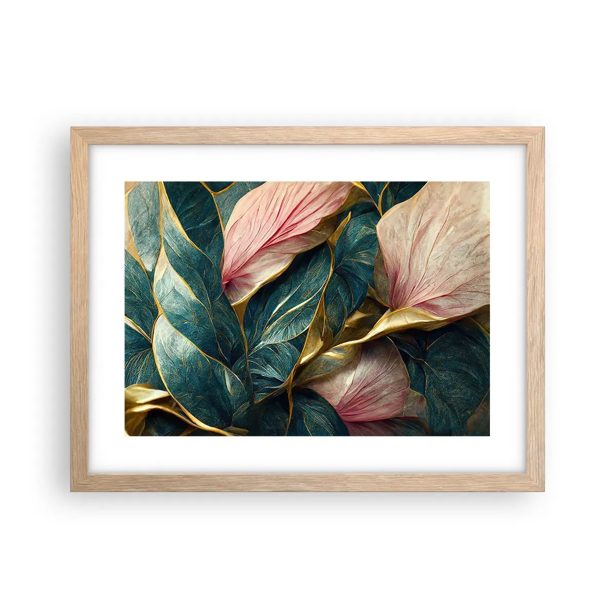 Poster in einem Rahmen aus heller Eiche - Natürliche Eleganz und Stil - 40x30 cm