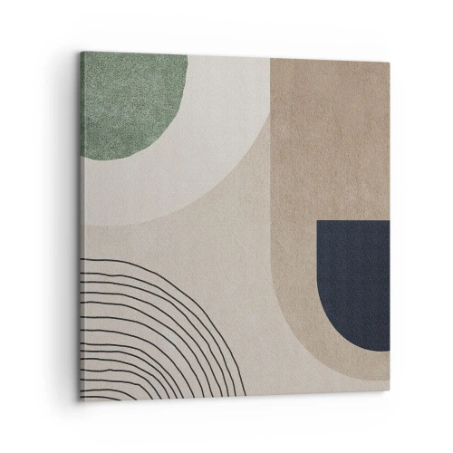 Bild auf Leinwand - Leinwandbild - Sanftheit des Ovals - 60x60 cm