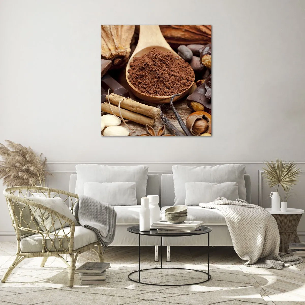 Glasbild - Bild auf glas - Die Beste gegen Sorgen - 50x50 cm