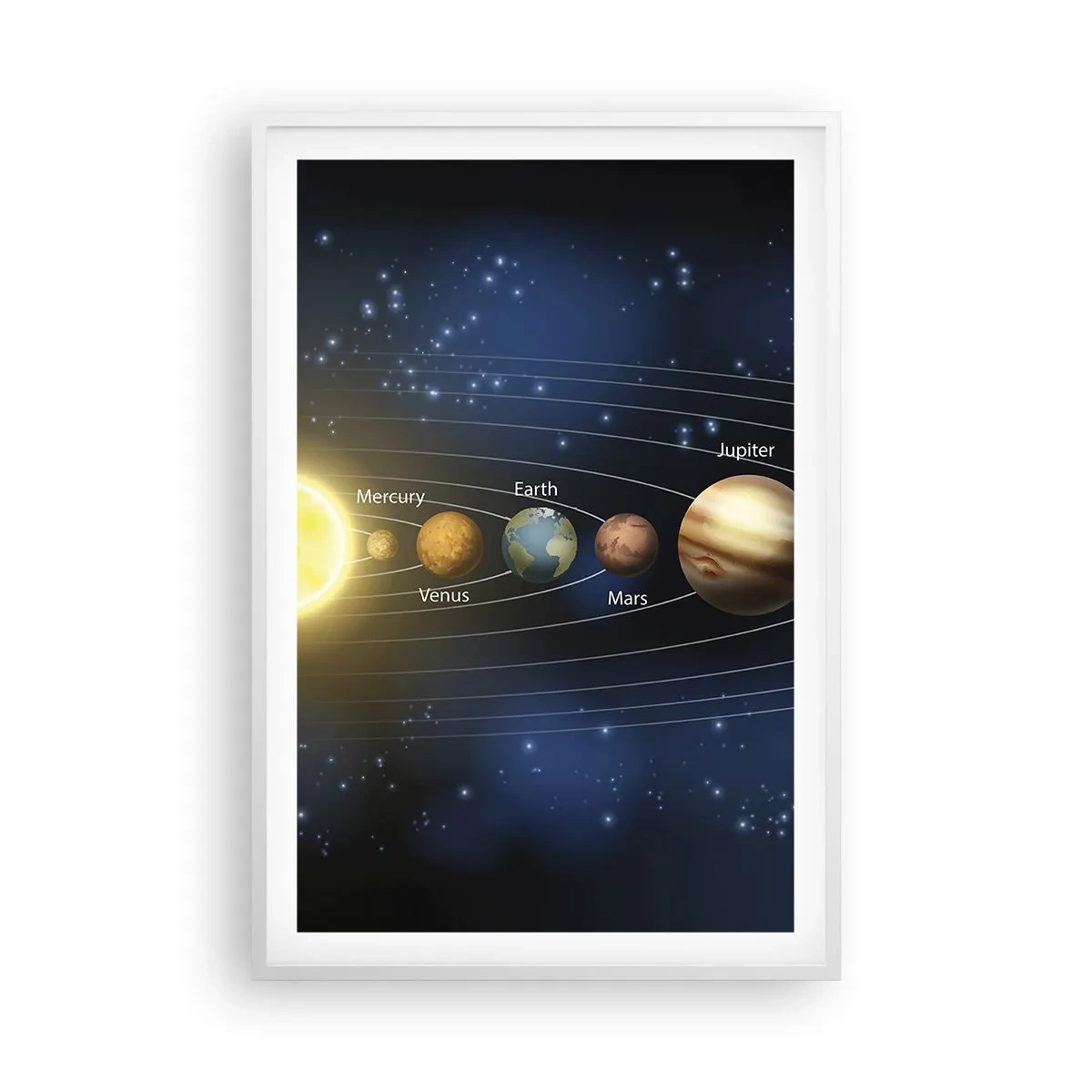 Poster in einem weißen Rahmen - Einer von zehn - 61x91 cm