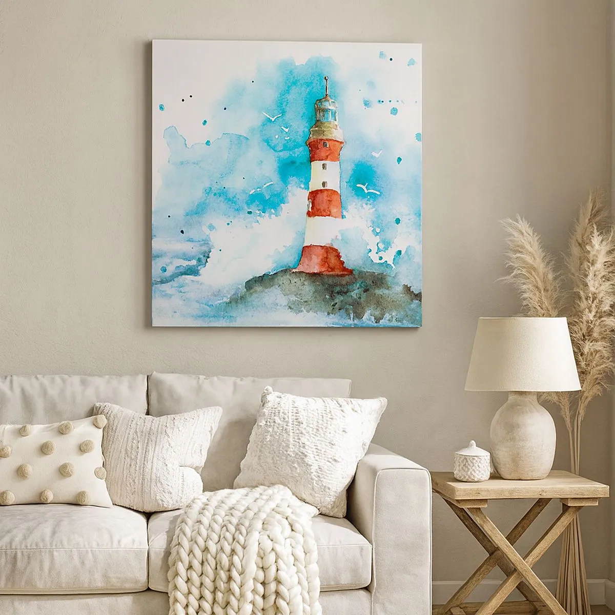 Bild auf Leinwand - Leinwandbild - Einheit der Elemente - 30x30 cm