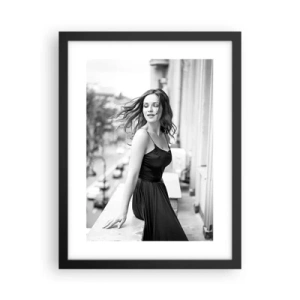 Poster in einem schwarzem Rahmen - Bestimmt ein Pariser - 30x40 cm