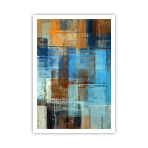 Poster - Durch den blauen Schleier - 70x100 cm